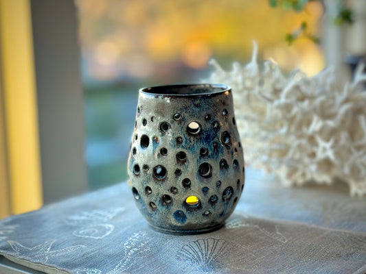 Handmade Pottery Luminary