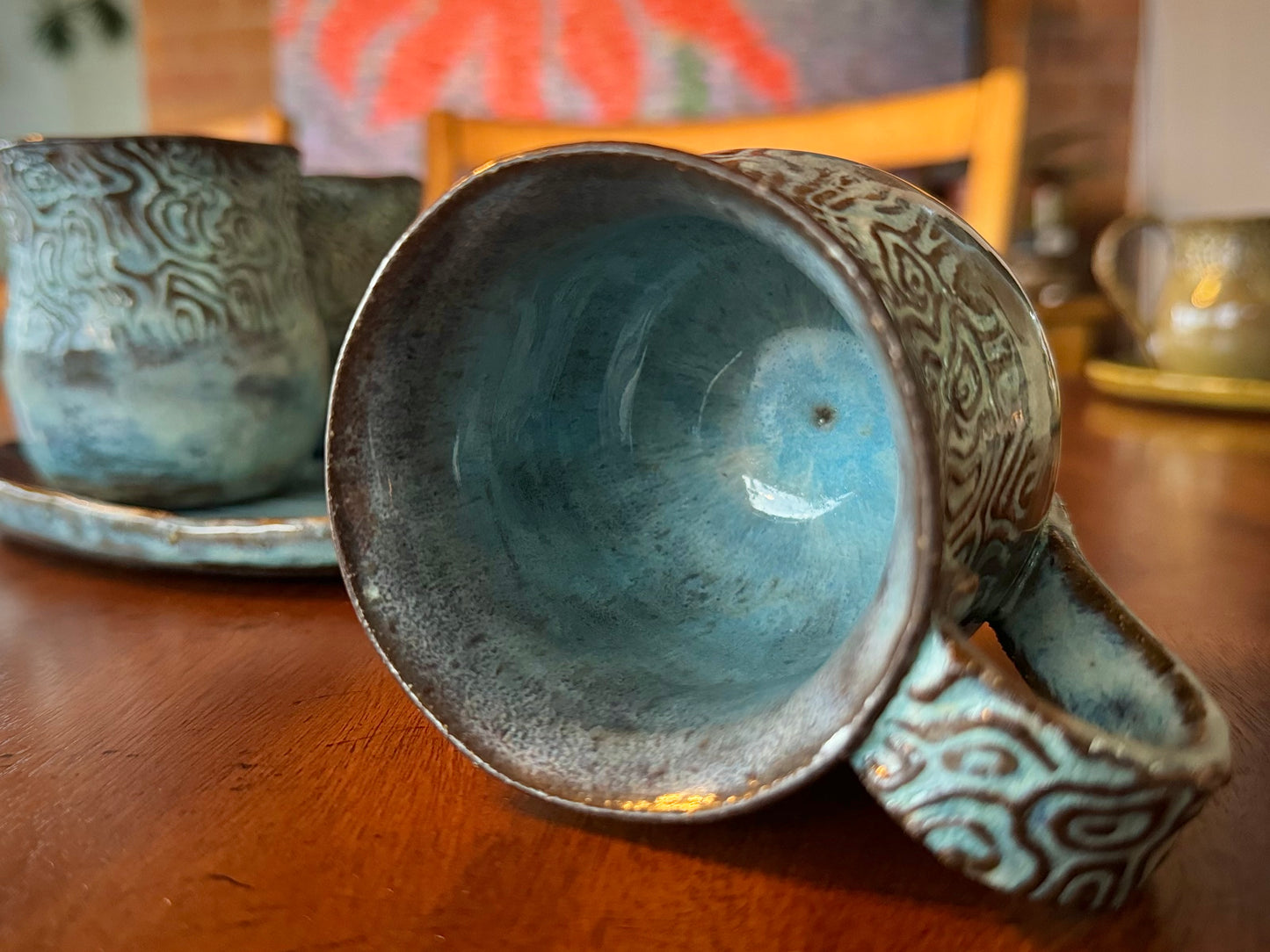 Handmade Pottery Coffee Cups (Set of 4)