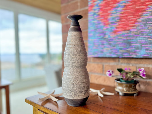 Handmade Raku Pottery Decorative Vase