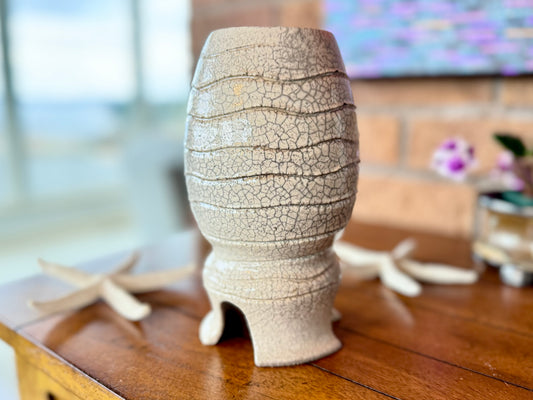 Handmade Raku Pottery Decorative Vase / Vessel (B)