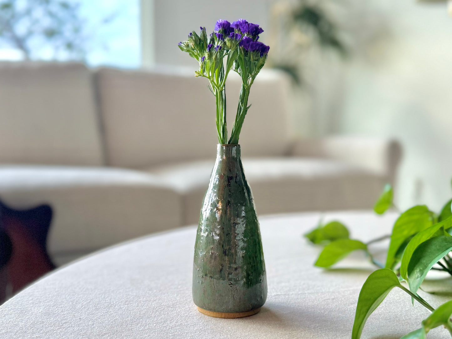 Handmade Pottery Bud Vase
