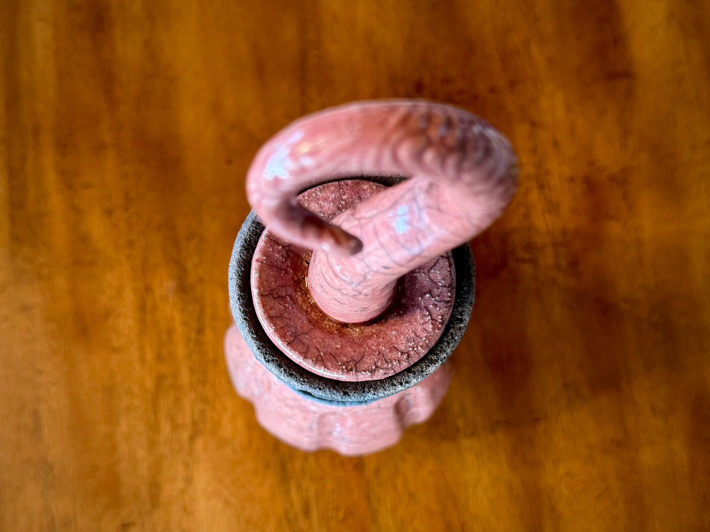 Handmade Raku Pottery Decorative Vessel